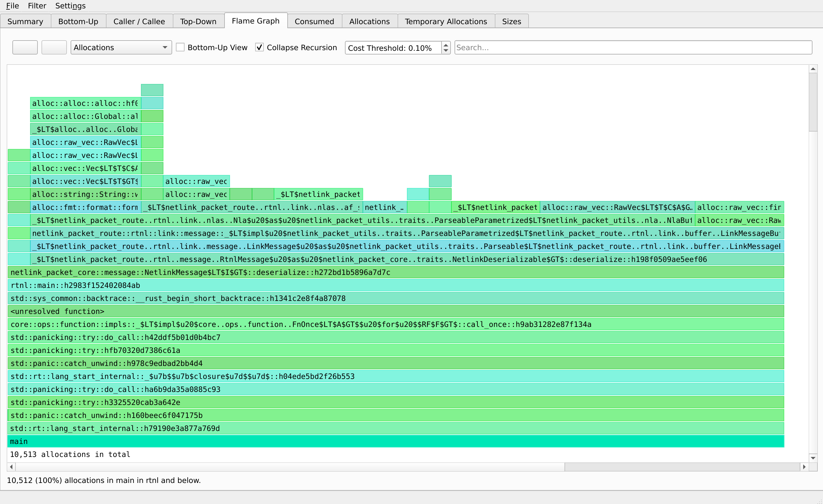 rust-link-list-heaptrack-flamegraph